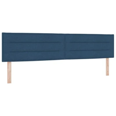 Afbeelding van vidaXL Hoofdbord Blauw Stof 100 x 40 7 cm Rechthoekig