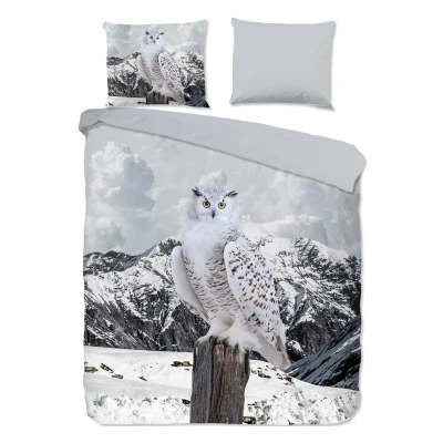 Afbeelding van Dekbedovertrek Good Morning Jacob Grey Katoen 200 x / 220 cm 2 Persoons