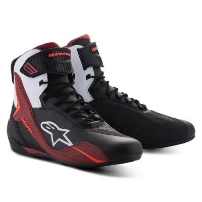 Afbeelding van Alpinestars Faster 4 Motorschoenen, zwart wit rood, afmeting 41 voor man