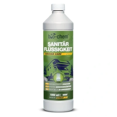 Afbeelding van bio chem sanitair additief/organische sanitaire vloeistof voor campingtoiletten 1 L concentraat camping toiletten, chemische toiletvloeistoffen en mobiele toiletten