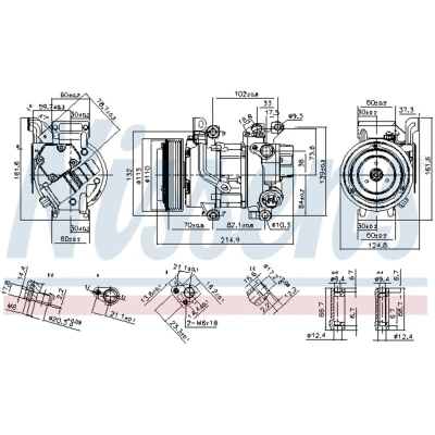 Afbeelding van Nissens Airco compressor 89528