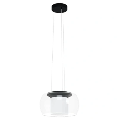 Afbeelding van EGLO Briaglia C Hanglamp LED Ã ̃ 40 cm Zwart/Wit Dimbaar