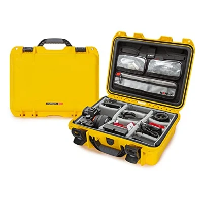 Afbeelding van Nanuk 920 Waterdichte Harde Bescherm Koffer Met Lid Organizer and Gewatteerde Divider Geel
