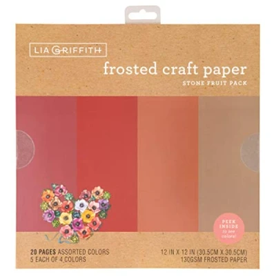 Afbeelding van LIA Griffith Craft Tissue FRUIT, steenfruit rood, 12&quot; x