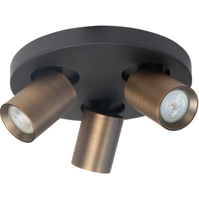 Afbeelding van Highlight Opbouwspot Oliver 3 lichts oud goud S7157.32