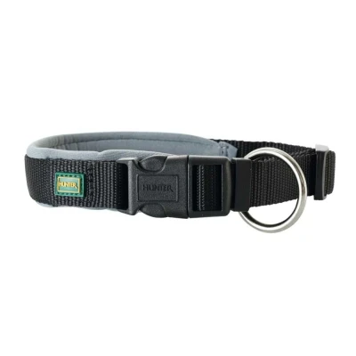 Afbeelding van Hunter Klikhalsband Vario Plus Zwart&amp;Grijs Hondenhalsband 45 50x2.0 cm
