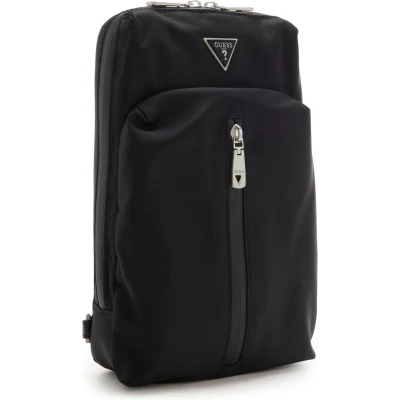 Afbeelding van Guess Hmrony Schoudertas, Heren, Maat: One Size, Schwarz