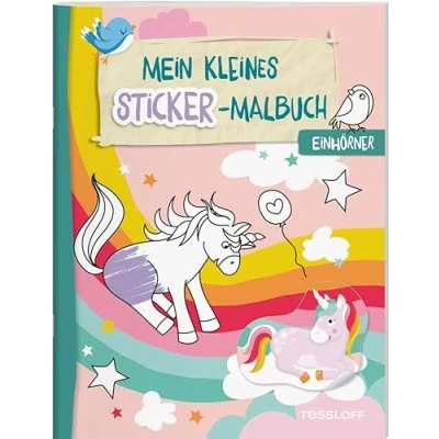 Afbeelding van Mein kleines Sticker Malbuch. Einhörner