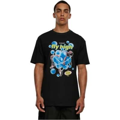 Afbeelding van Upscale by Mister TEE Bubblles Oversize Tshirt print, Heren, Maat: XL, Black