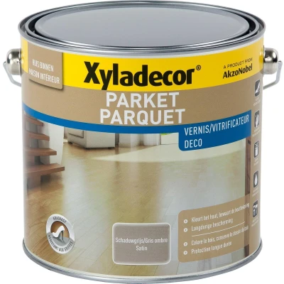 Afbeelding van Xyladecor Deco Parketvernis Zijdeglans 2,5l Schaduwgrijs
