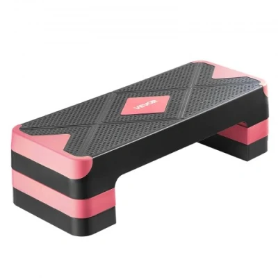 Afbeelding van VEVOR Aerobic Stepping Board Stepper Step Bench Verstelbare Rood 250kg