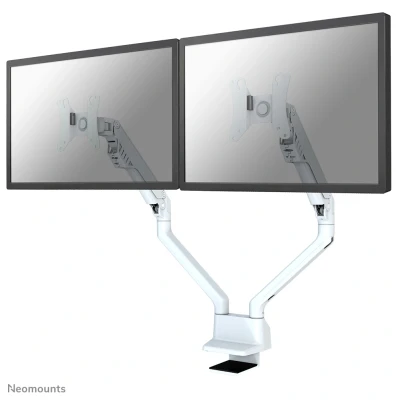 Afbeelding van FPMA D750DWHITE2 is een bureausteun met gasveer voor flat screens t/m 32 inch (81 cm).