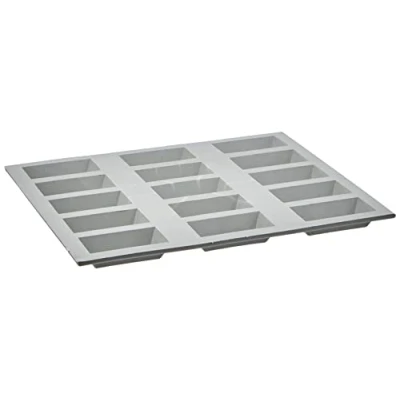 Afbeelding van De Buyer 1852.21D Silicone Elastomoule Tray voor 15 Mini Financiers, 1.05 cl Capaciteit