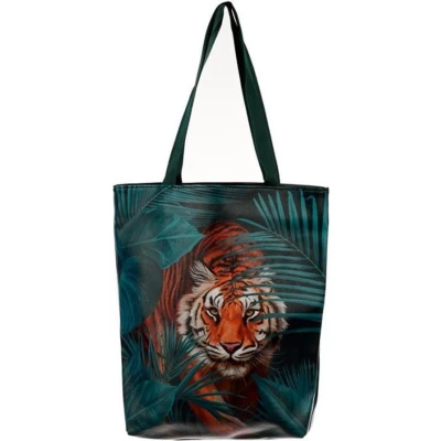 Afbeelding van Tas met rits en voering Wilde kat