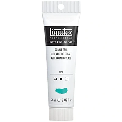 Afbeelding van Liquitex 8870127 Professional Heavy Body acrylverf in kunstenaarskwaliteit met uitstekende lichtechtheid en boterachtige consistentie, 59ml Tube, Cobalt Teal