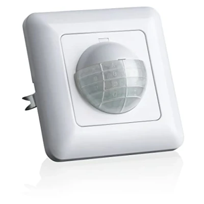Afbeelding van SEBSON 2x Bewegingsmelder Inbouw Binnen, LED geschikt, Detectiebereik 10m/190, Wandmontage, regelbare Infrarood Sensor Installatie 60x49x32mm