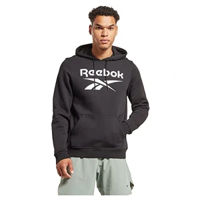 Afbeelding van Reebok Identity Stacked LOGO Hoodie, Heren, Maat: Small, Black