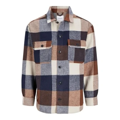 Afbeelding van Jack &amp; Jones Ebradley Overhemd, Heren, Maat: 5XL, Navy blazer
