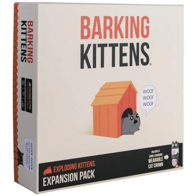 Afbeelding van Exploding Kittens Barking uitbreidingspakket van Kaartspellen voor volwassenen, tieners en kinderen Leuke familiespellen (Edizione Inglese)