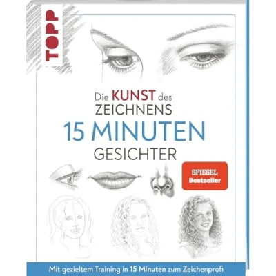 Afbeelding van Die Kunst des Zeichnens 15 Minuten Gesichter. SPIEGEL Bestseller: Mit gezieltem Training in zum Zeichenprofi: 4770
