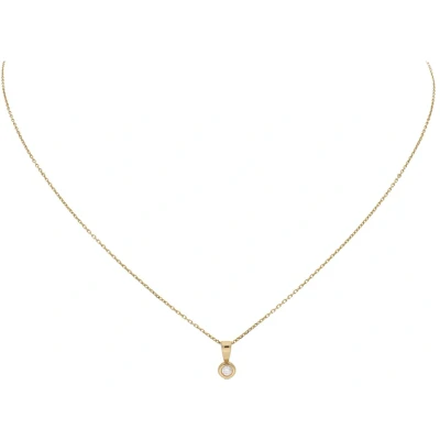 Afbeelding van Glow 220.2020.00 Hanger Solitair geelgoud diamant 0,05 crt