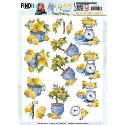 Afbeelding van 3D Push Out Yvonne Creations Lemon Breeze Tree
