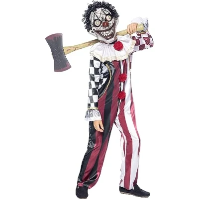 Afbeelding van FUNIDELIA Premium Enge Clown Kostuum voor Jongens 135 152 cm