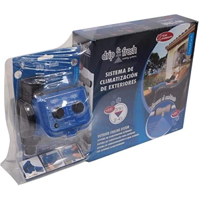 Afbeelding van Drip&amp;Fresh C5121 Vernevelset voor terrassen en terrassen, inclusief analoge programmeur seconden 8 verstuivers, blauw