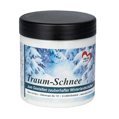 Afbeelding van Ideen mit Herz Droomsneeuw, wit decoratieve sneeuwpasta om te knutselen sneeuw kunstsneeuw 250 ml