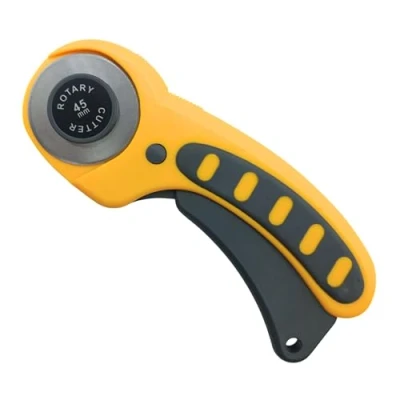 Afbeelding van RAYLU PAPER Professionele rotatiemes 45 mm rolsnijder stoffen snijder knutselcirkelsnijder rond snijgereedschap met ergonomische handgreep en veiligheidsvergrendeling (model 190)