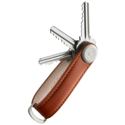 Afbeelding van Orbitkey Premium Leather 2.0 Keyholder cognac / tan