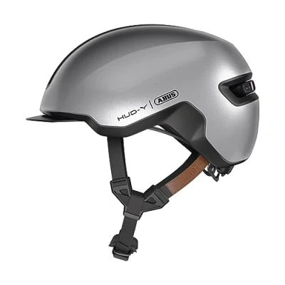 Afbeelding van Abus Helm Hud Y gleam Zilver M 54 58cm
