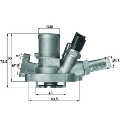 Afbeelding van Mahle Original Thermostaat TI 151 80