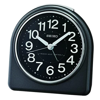 Afbeelding van Seiko QHR204K Wekker zwart met alarm