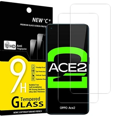 Afbeelding van NEW&#039;C 2 Stuks, Screen Protector voor Oppo Ace 2, A52, Gehard Glass Schermbeschermer Film 0.33 mm ultra transparant, resistent