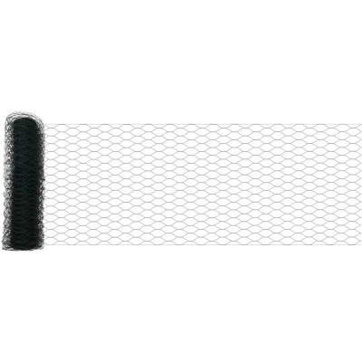 Afbeelding van vidaXL Hekpalen 11 stuks U Channel Groen 40 cm Staal, Hexagon Hek 0.4x25 m Staal
