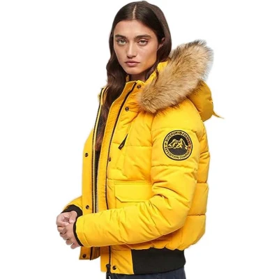 Afbeelding van Superdry Everest Bomber Pufferjack Geel 2XS Vrouw