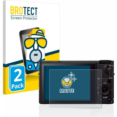 Afbeelding van BROTECT (2 Stuks) Antireflecterende Beschermfolie voor Sony Cyber Shot DSC RX100 III Anti Glare Screen Protector, Mat, Ontspiegelend