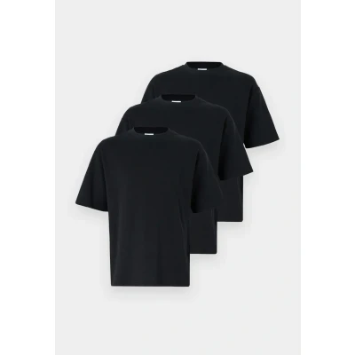 Afbeelding van Selected Homme Slhlooseoscar O NECK TEE 3 PACK Tshirt basic, Heren, Maat: Small, Black