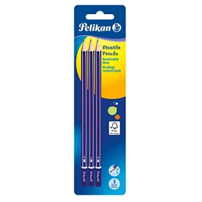 Afbeelding van Pelikan 807418 Schoolpotlood 2B/B/HB, 3 stuks