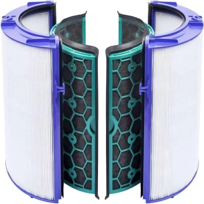 Afbeelding van KEEPOW Vervangingsfilter voor Dyson HP04 TP04 DP04 Pure Cool Luchtreiniger, 360 ventilatorglas, HEPA filter, actieve koolfilter