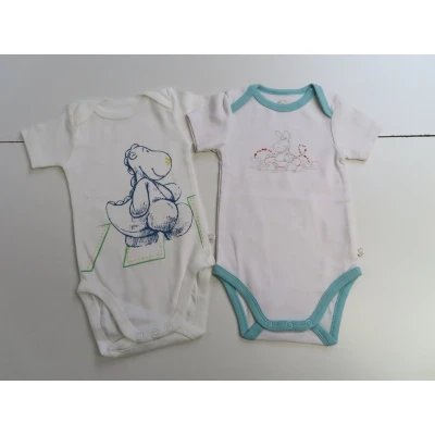 Afbeelding van Noukie&#039;s 2 Pack Rompertjes Body korte mouw Unie 9 maand 74