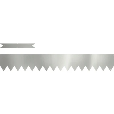 Afbeelding van vidaXL Grasranden 20 stuks 100x0.5x15 cm Gegalvaniseerd Staal