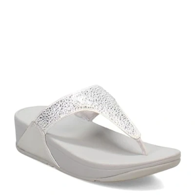 Afbeelding van FitFlop Lulu Crystal Mix Toe Post Sandals ZILVER Maat 42