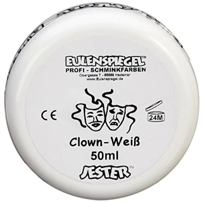 Afbeelding van Eulenspiegel 500507 Clown wit, 50 ml, crème make up op vetbasis