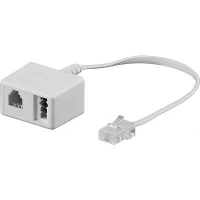 Afbeelding van Goobay TAE telefoonadapterstekker RJ45 stekker (8P8C) &gt; N bus + RJ11/RJ14 (6P4C)