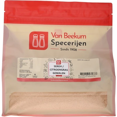 Afbeelding van Van Beekum Specerijen Sereh / Citroengras Gemalen 1 kilo (hersluitbare stazak)