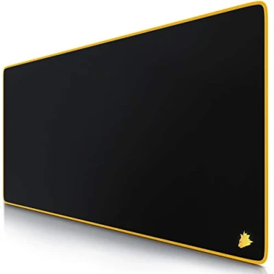 Afbeelding van CSL XXL muismat Gaming Titanwolf 900x400 mm groot met motief tafelonderlegger formaat verbetert precisie en snelheid ook voor Roccat Razer Logitech muis toetsenbord