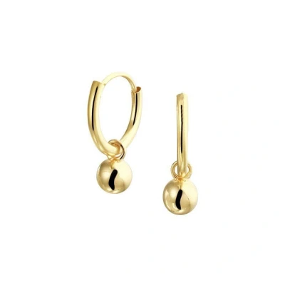 Afbeelding van Trendjuwelier huiscollectie Creolen met Hangers Bolletjes Geelgoud