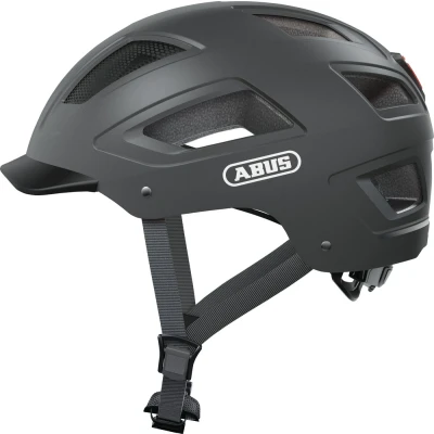 Afbeelding van ABUS Hyban 2.0 Stadshelm Stevige Fietshelm Voor Dagelijks Gebruik met ABS hardshell Dames en Heren Donkergrijs, Maat XL